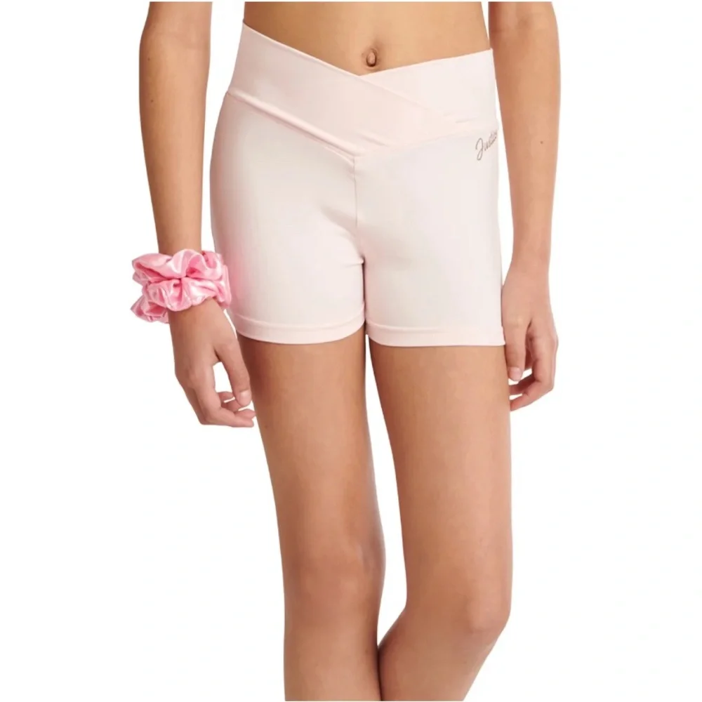 NWT Justice Girls Pink Dance Shorts
